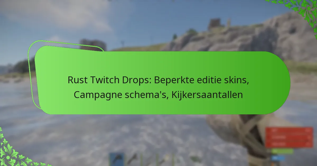 Rust Twitch Drops: Beperkte editie skins, Campagne schema’s, Kijkersaantallen
