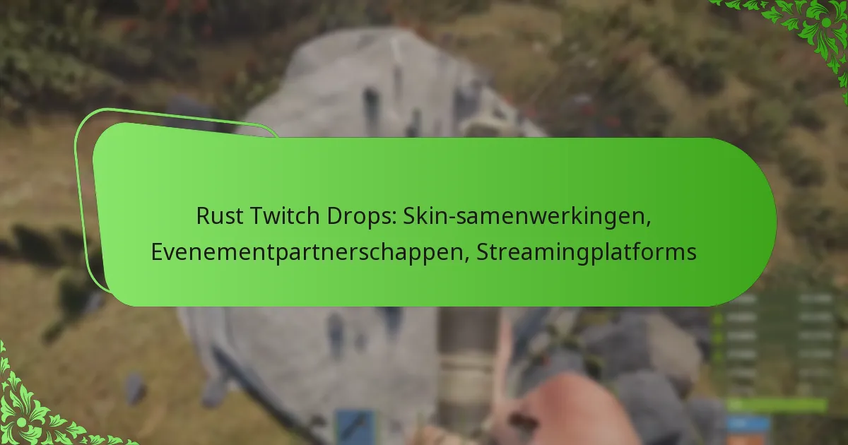 Rust Twitch Drops: Skin-samenwerkingen, Evenementpartnerschappen, Streamingplatforms