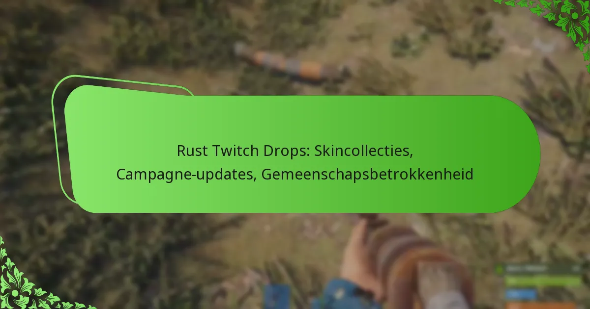 Rust Twitch Drops: Skincollecties, Campagne-updates, Gemeenschapsbetrokkenheid