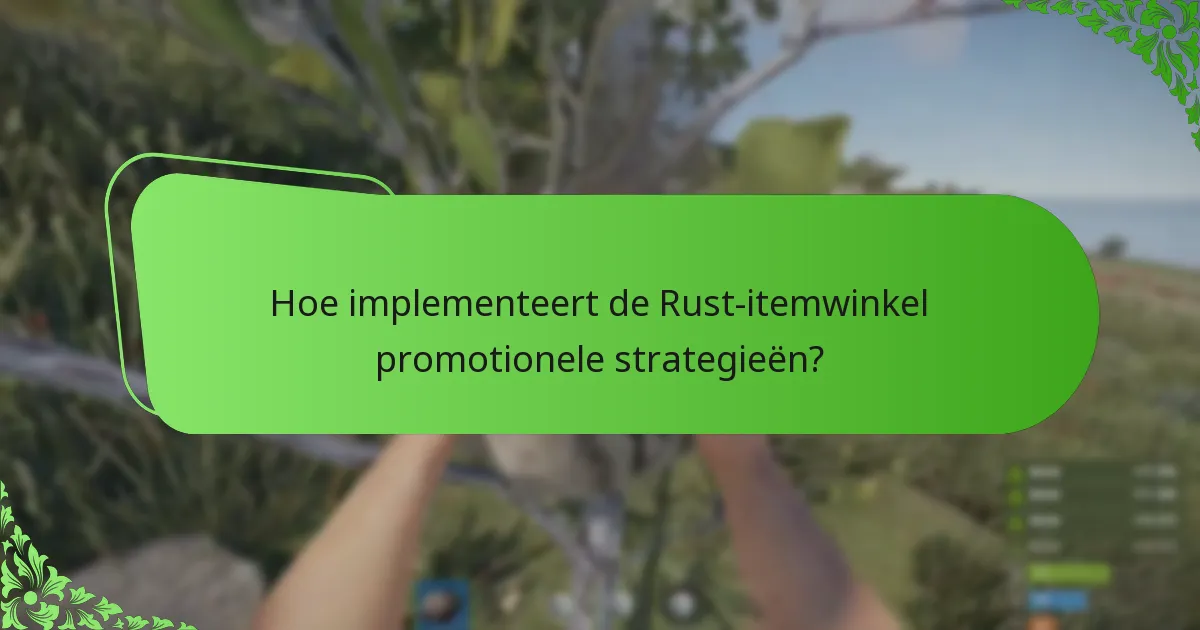 Hoe implementeert de Rust-itemwinkel promotionele strategieën?