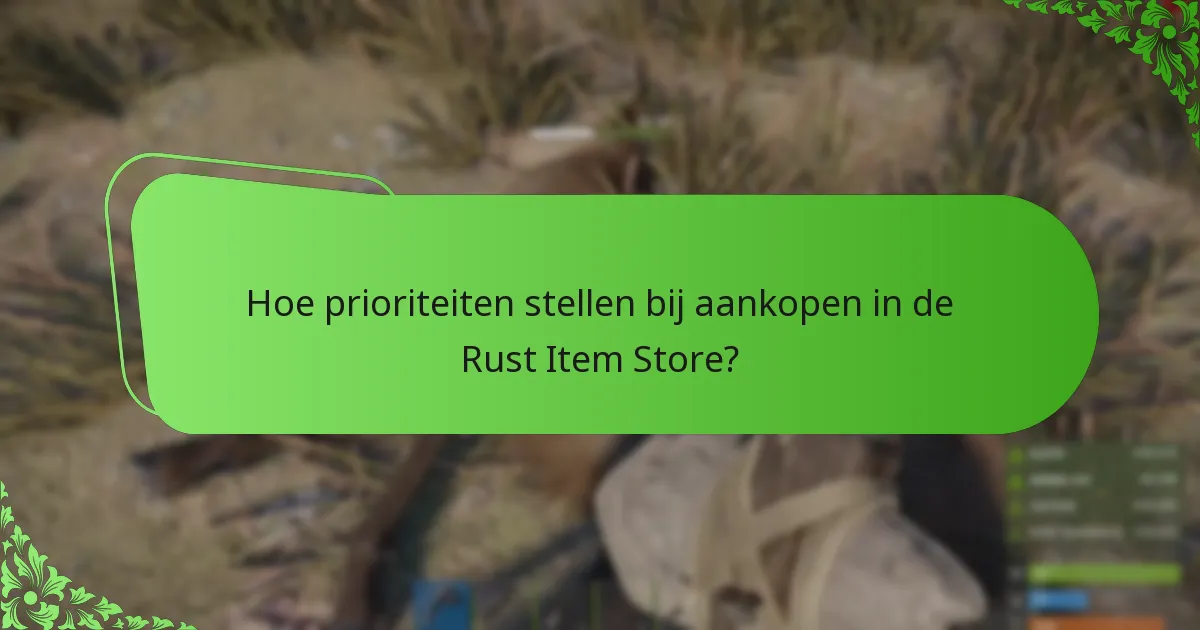 Wanneer draaien items in de Rust Item Store?
