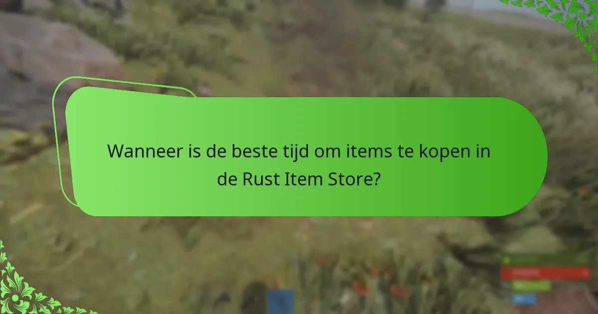 Hoe beïnvloeden seizoensveranderingen de Rust Item Store?