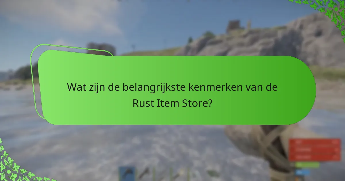 Wat is de prijsstructuur van items in de Rust Item Store?
