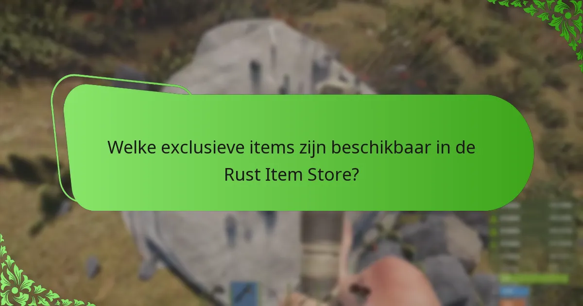 Welke strategieën verbeteren de aankoopervaring in de Rust Item Store?